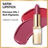 L’Oréal Paris Age Perfect Satin Lipstick with Precious Oils, 208