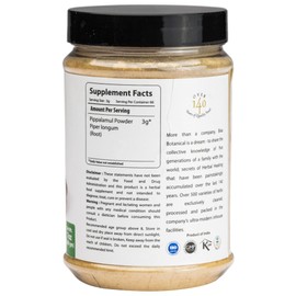 bixa BOTANICAL Pippali Mool Powder | Promotes Clear Breathing and Gut Health | Piper longum Root | 7 OZ / 200g | Ayurvedic Herbal Supplement | Gluten Free, Non-GMO, Steam Treated, Vegan, 100% Pure