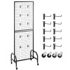 1.9 X 5.4 ft Black Carbon Steel Wire Grid Wall