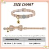 YUDOTE Plaid Cat Collars with Bow,Quick Release Safty Buckle and