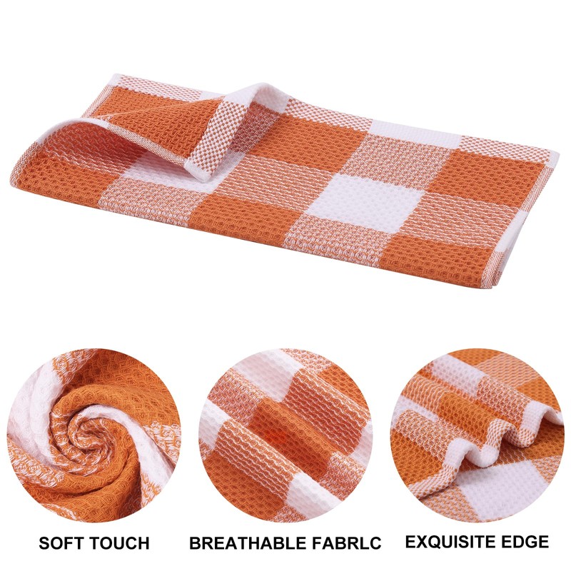 Mordimy 100% Cotton Waffle Weave Kitchen Towels, 13 x 28