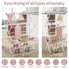 APEXCHASER Clothes Drying Rack Folding - 3 Tier Laundry Drying