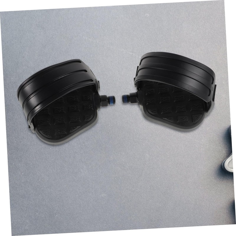 Outanaya 1 Pair Indoor Bike Pedals with Straps Non Slip