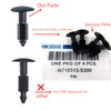 Rexka 20pcs F150 Cowl Grille Pin Clip Retainer W710312-S300 Compatible