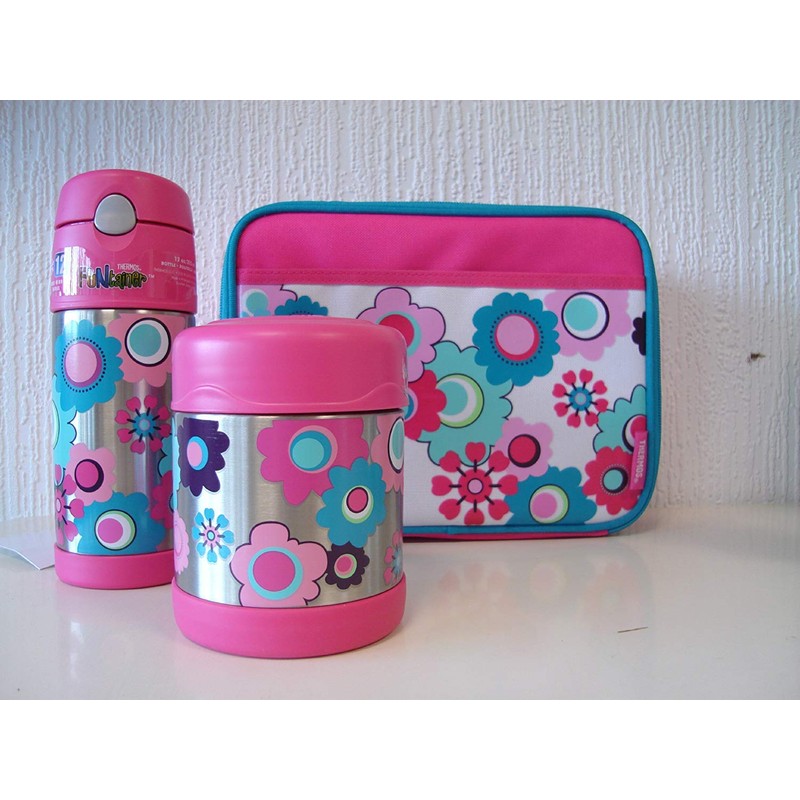 Thermos Floral FUNtainer Food Flask - 290 ml, Pink