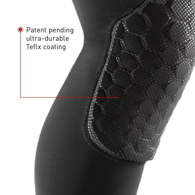 McDavid 6446X Teflx Extended Cuff Padded Leg Support Sleeves -