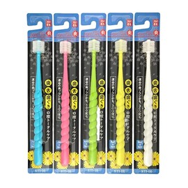 Steer Popotan 360° Bristle Toothbrush, 12 Piece Set, Assorted Colors, Normal,