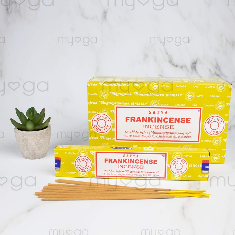 156 Satya Frankincense Incense Sticks 180 Grams (12 boxes of