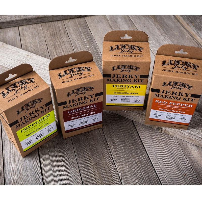 Lucky Jerky DIY Jerky Seasoning and Cure Kit 4 Pack