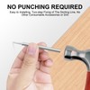 500Pcs Double-Head Skirting Thread Seamless Nails with Sleeve Tool -