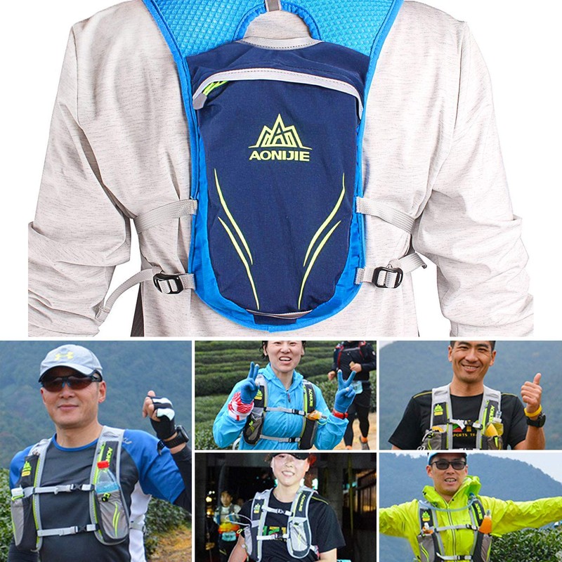 HEARTST Running Bag Marathon Backpack Daypack 5.5L Lightweight Breathable Waterproof