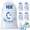 DWUENT 10PCS Heavy Duty Ice Cube Bags for Freezer, Reusable