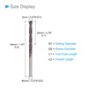 CoCud Carbide Solid Drill Bit 2mm Diameter Articin Coating K45/P10