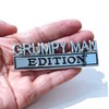 2pcs Grumpy Man Edition Emblem Badge Car Sticker for Universal