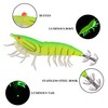 Luminous Shrimps Squid Jig Lure, 8PCS Artificial Fishing Lure Baits