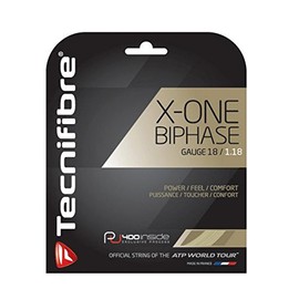 Tecnifibre X-One Biphase Tennis String Set-Natural-18
