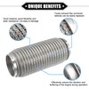 X AUTOHAUX Car Exhaust Flexible Pipe, 2.48"x7.99" Universal Stainless Steel