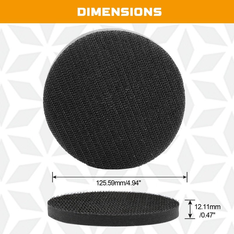 Uenhoy 5 Pack Hook and Loop Soft Foam Buffering Pads