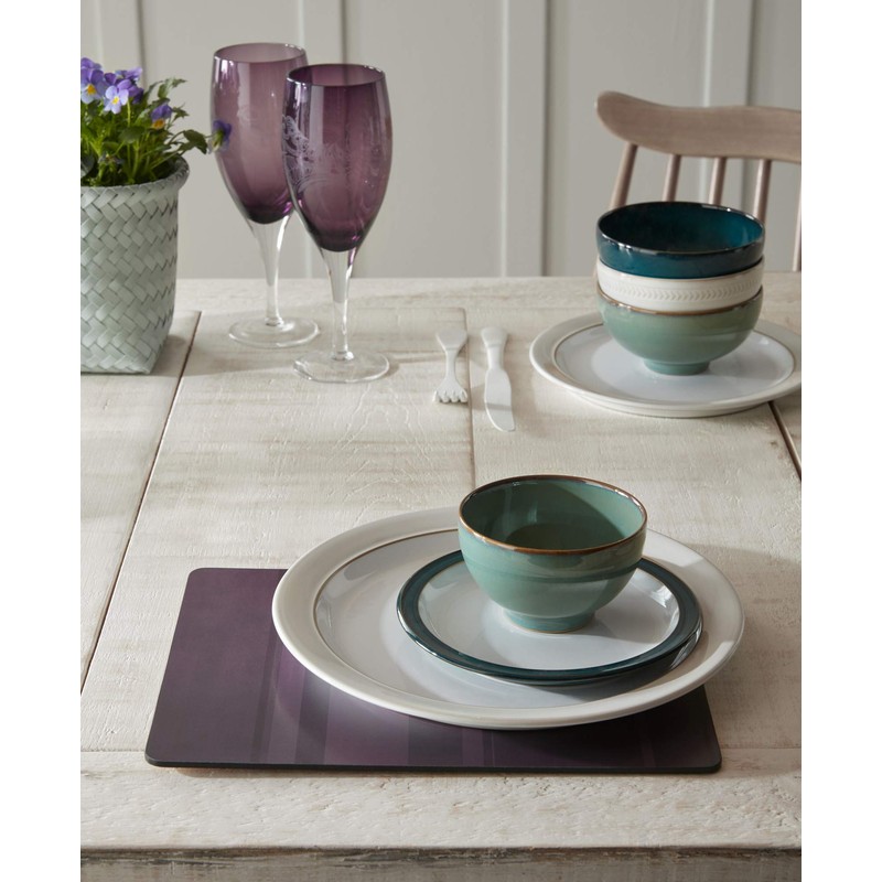 Denby Natural Canvas Dinner Plate Set, Cream, Set of 4