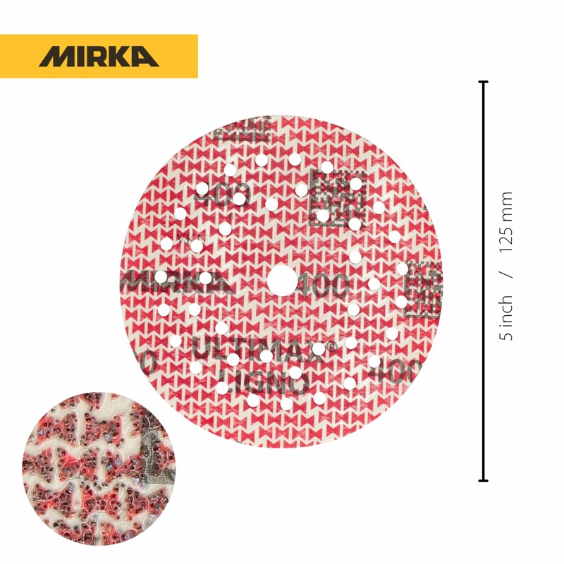 Mirka Ultimax Ligno Ø 125mm sanding discs Hook & Loop