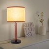 HonoDing Mid Century Table Lamp,Walnut Wood Finish Table Lamps, Modern