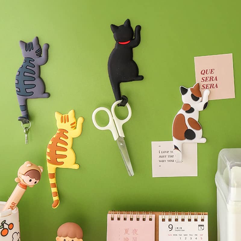 WOVTE Magnetic Hook, Cat Tail, Hook, Set of 7, 3D