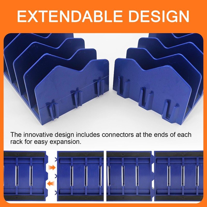 HGSKEO 10-Slot Heavy-Duty Plastic Tool Pliers Organizer Rack, 2-Pack with