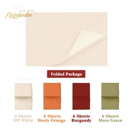 NICROLANDEE Fall Gift Tissue Paper - 24 Sheet Fall Orange Tissue Wrapping Paper for Thanksgiving Day Gifts Decorations, Autumn Wedding Birthday Presents Packaging 28x20 Inch