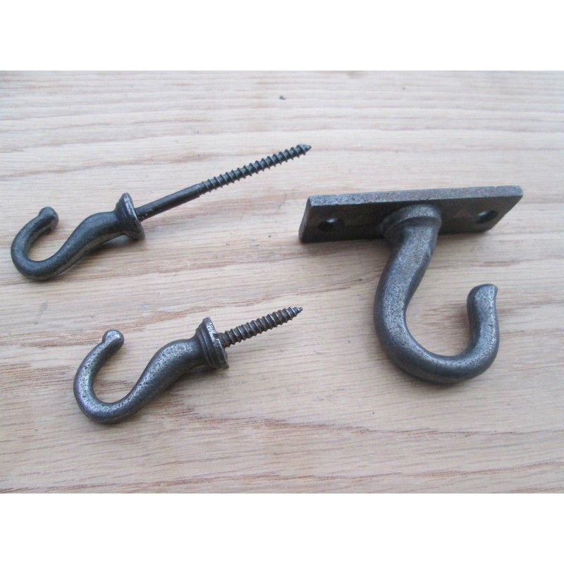 IRONMONGERY WORLD® CAST Iron Ceiling Hook Light Chandelier Hooks Plant