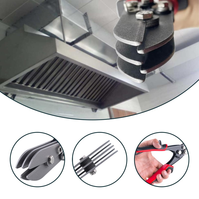 5 Blade Hand Crimper Sheet Metal Tools,Gutter Crimping Tool and