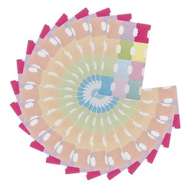 Gadpiparty 24Sheets Writable Sticky Page Tabs Index Tabs for Reading Note Taking and Book Organization Repositionable Book Sticky Tabs for Home Office Use