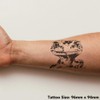 Large 'Happy Leopard Gecko' Temporary Tattoo (TO00074489)