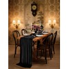 Black Velvet Table Runner 29 x 120 Inches Luxurious Soft
