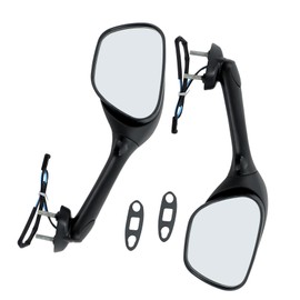 Silscvtt Rear View Mirrors Smoke Turn Signals Replacement for Suzuki GSXR 750 2005 2006-2015