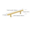 ANSIEDIO 6 Pack Kitchen Cupboard Handles Gold Cabinet Handles 96mm