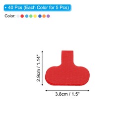 PATIKIL 40 Pcs Cable Labels, 1.14 x 1.5 Inch Wire Labels Writable Cord Labels Tags Wire Tags Markers for Electronics Computers Cable Reusable Management, 8 Color