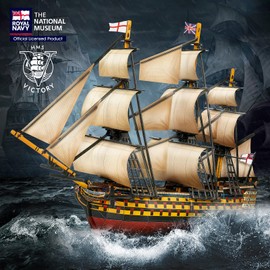 CubicFun 3D Puzzles Large HMS Victory Vessel Ship Sailboat Model Kits for Adults and Teens Toys, 189 Pieces, T4019h