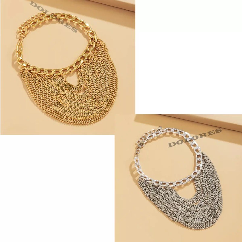Dolores Tobillera Pulsera Mujer Eslabones Pie Tobillo Tacón Moda Set