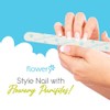 Flowery Purifiles Standard Pink Core Disinfectable Nail Files, 80/100 Grit,