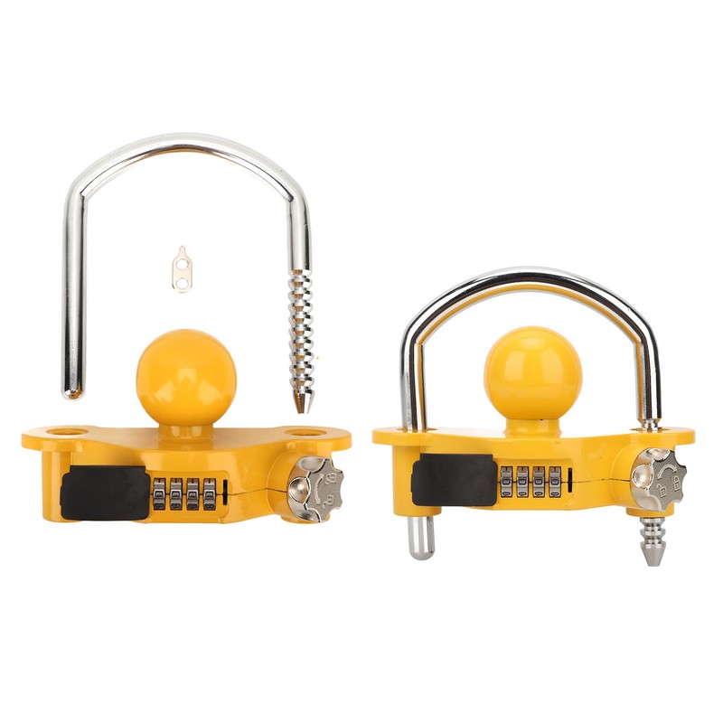 Trailer Coupler Lock Universal Hitch Lock U Shaped Combination Lock