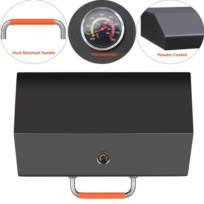 CANDANA Hinged Lid with Thermometer for Blackstone 36" Griddle Cover,