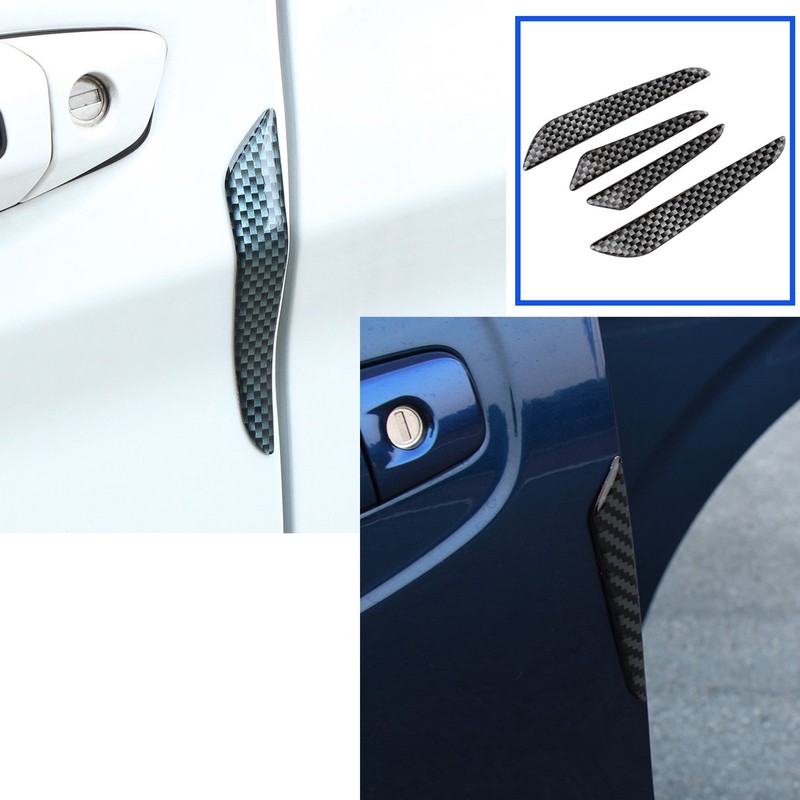 Futheda 4pcs Car Door protection Stickers Bars Anti Collision Strips