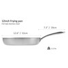 CHEF TOPF 5-Ply Stainless Steel Frying Pan, Full 5-Ply Clad,