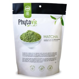 Matcha biologique en poudre premium - 100 grammes de thé vert japonais de qualité supérieure