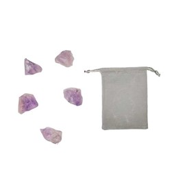 Pandiui23 Natrlicher Amethyst, 20 bis 30 mm, 5 Stck, Amethyst, elektromagnetischer Schutz, natrlicher Amethystkristall fr die Schmuckherstellung (Amethyst, 5)