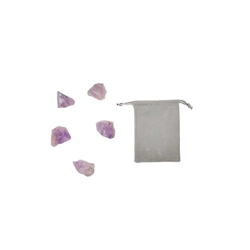 Pandiui23 Natrlicher Amethyst, 20 bis 30 mm, 5 Stck, Amethyst,