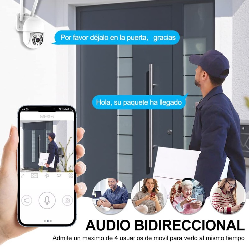 EASYTAO C05A Cámara de Seguridad WiFi con Alerta 2K 3MP,