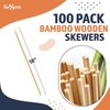 100pcs 18" long Bamboo Skewers Sticks for Grilling BBQ Kabob