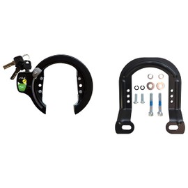 J&C JC-058CLB BK Ring Lock with Bracket, Black