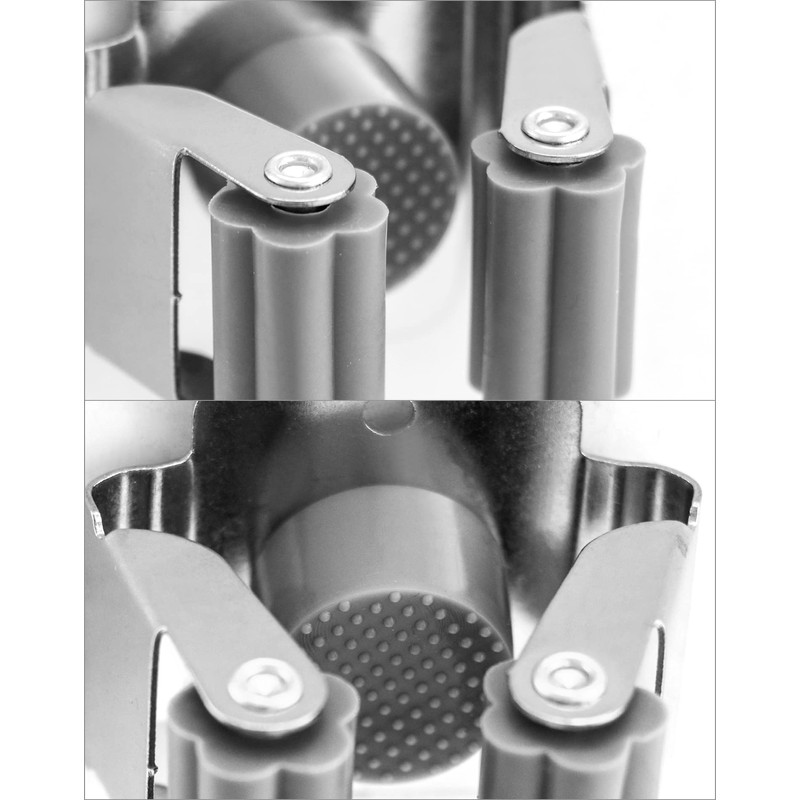 QWORK® 5 Piece Mop Broom Holder, Mop Holder Wall Mounted,